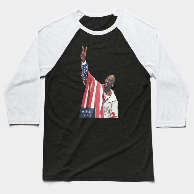 BASKETBALLART - MJ USA Baseball T-Shirt by JORDAN-ART23